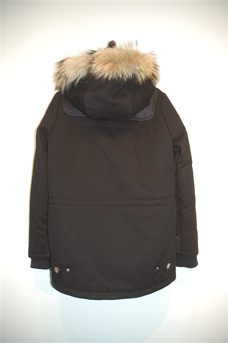 Basic Black Maje Parka, size 6