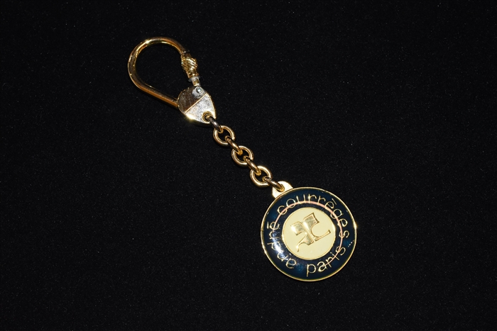 Gold Courreges - Vintage Key Ring, size O/S