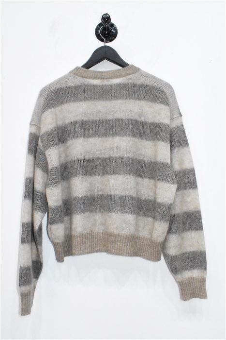 Beige Stripe Brunello Cucinelli Pullover, size S