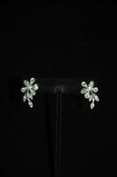 Rhodium Nina Ricci Earrings, size O/S
