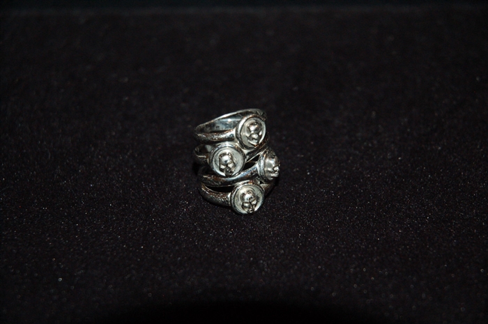 Silver Alexander McQueen Ring, size O/S