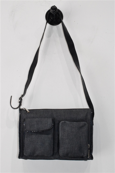 Denim Blue Escada Shoulder Bag, size M