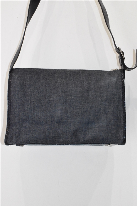 Denim Blue Escada Shoulder Bag, size M