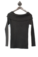 Basic Black Donna Karan Off-Shoulder Top, size M