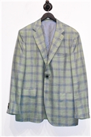 Green Check Kiton Sport Coat, size 44