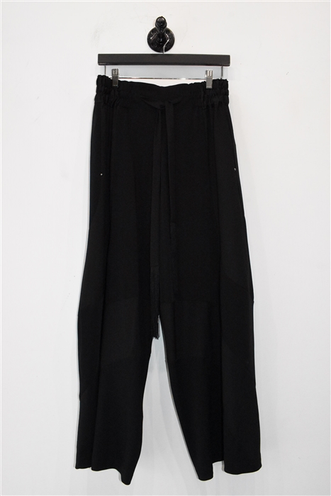 Basic Black High Trousers, size 8