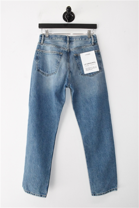 Faded Denim Frame Straight Leg Jean, size 27