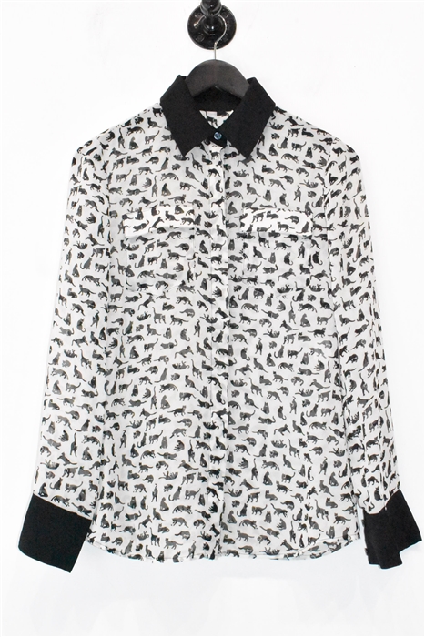 Print Derek Lam - 10 Crosby Button Shirt, size 0
