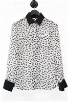 Print Derek Lam - 10 Crosby Button Shirt, size 0