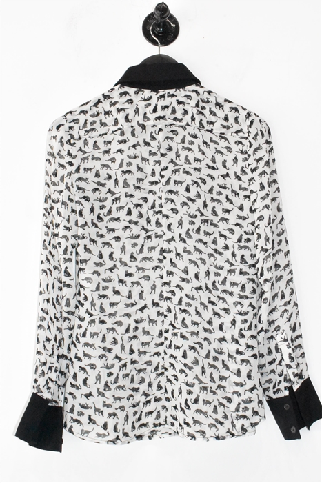Print Derek Lam - 10 Crosby Button Shirt, size 0