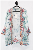 Tie-Dye Johnny Was Cardigan, size XS