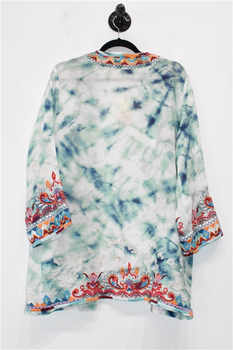 Tie-Dye Johnny Was Cardigan, size XS