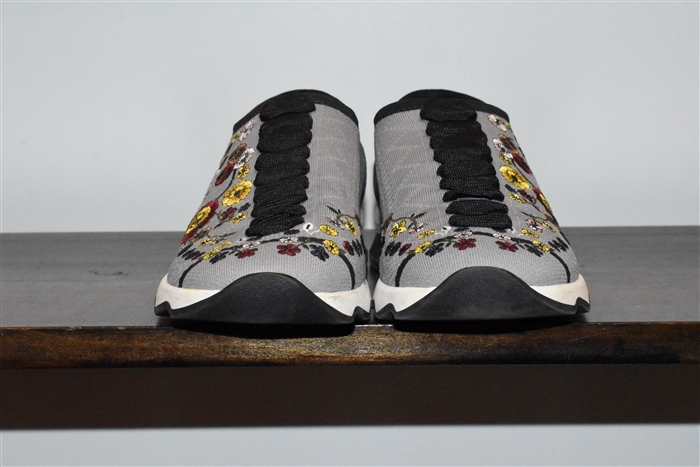 Floral Fendi Slip-On Sneaker, size 8