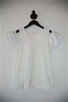 Soft White See by Chloe Cold-Shoulder Top, size 2