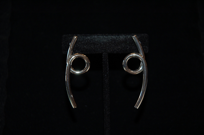 Rhodium Jenny Bird Earrings, size O/S