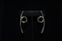 Rhodium Jenny Bird Earrings, size O/S
