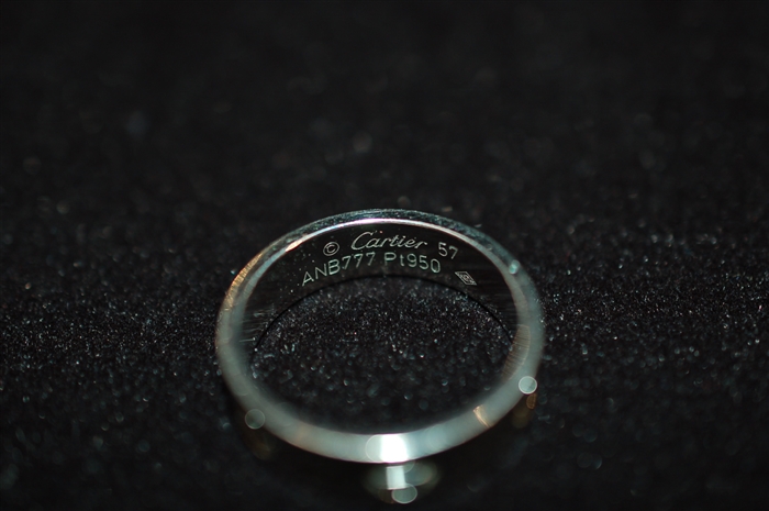 Platinum Cartier Ring, size O/S