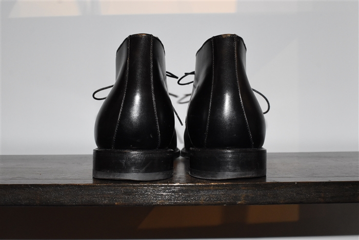 Black Leather Salvatore Ferragamo Desert Boot, size 9.5