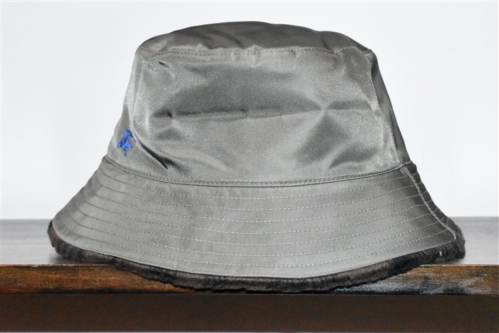 Military Green Burberry Bucket Hat, size L