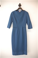 Deep Aqua Diane von Furstenberg Sheath Dress, size 8