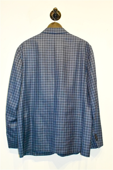 Blue Check Canali Sport Coat, size 48