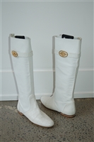 Milky White Versace Jeans Couture Boots, size 7.5