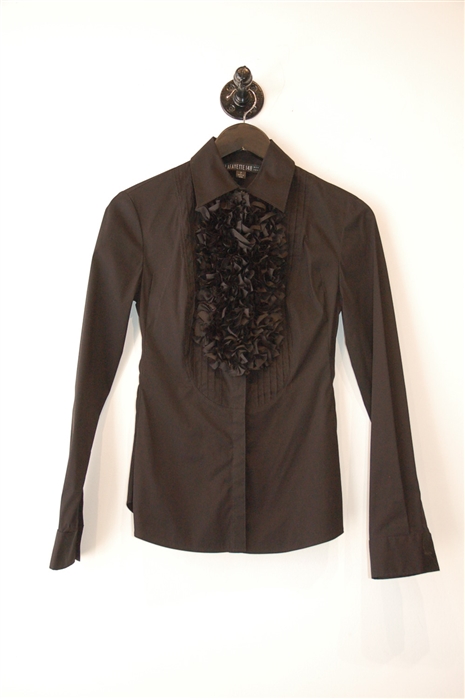 Basic Black Lafayette 148 Button Shirt, size 2