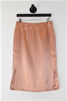 Salmon Saint Laurent Pencil Skirt, size 8