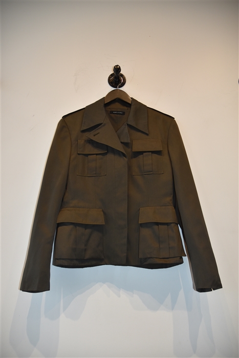 Military Green Gucci Field Jacket, size 8