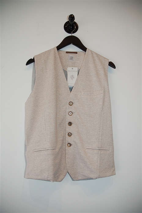 Palest Beige Eleventy Waistcoat, size L