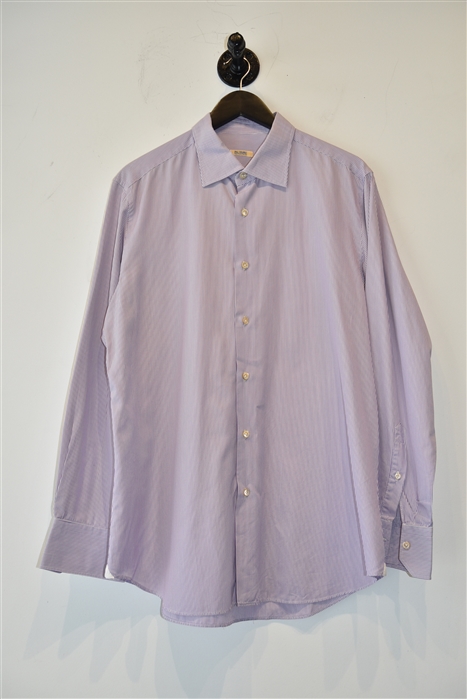 Purple Stripe Pal Zileri Button Shirt, size XL