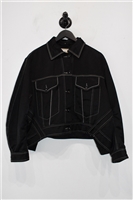 Black High Cropped Jacket, size 8