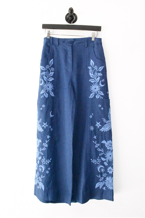Evening Blue Johnny Was Wide-Leg Trousers, size 2