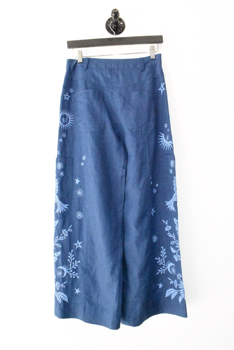 Evening Blue Johnny Was Wide-Leg Trousers, size 2