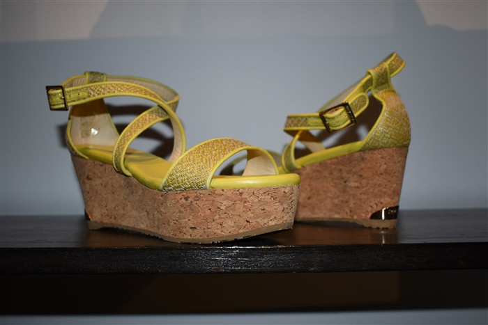Daffodil Jimmy Choo Platform Sandals, size 6