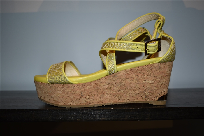 Daffodil Jimmy Choo Platform Sandals, size 6