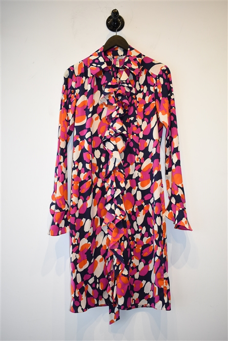 Abstract Pattern Diane von Furstenberg Shirt Dress, size 4