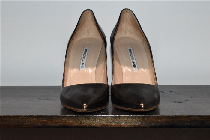 Bronze Manolo Blahnik Pumps, size 8.5