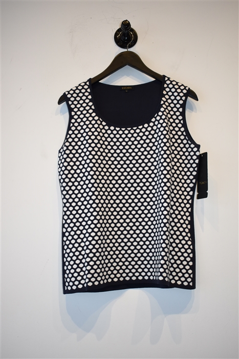 Navy & White Escada Shell, size L