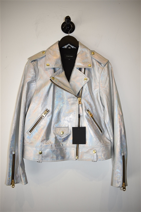 Hologram Mackage Leather Jacket, size L