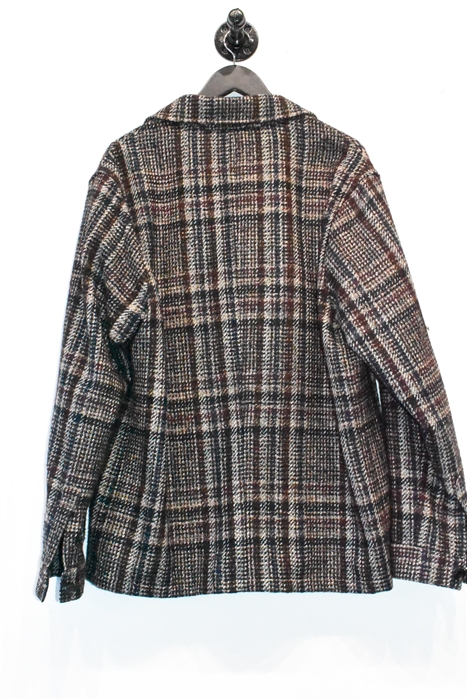 Brown Check Maurizio Baldassari Jacket, size XL