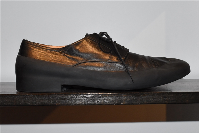 Black Leather Maison Margiela Derby, size 11