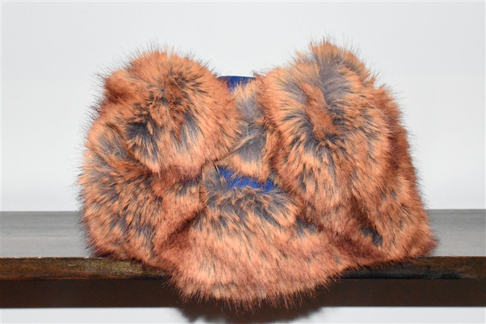 Cobalt Burberry Trapper Hat, size S