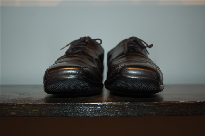 Black Leather Prada Derby, size 9