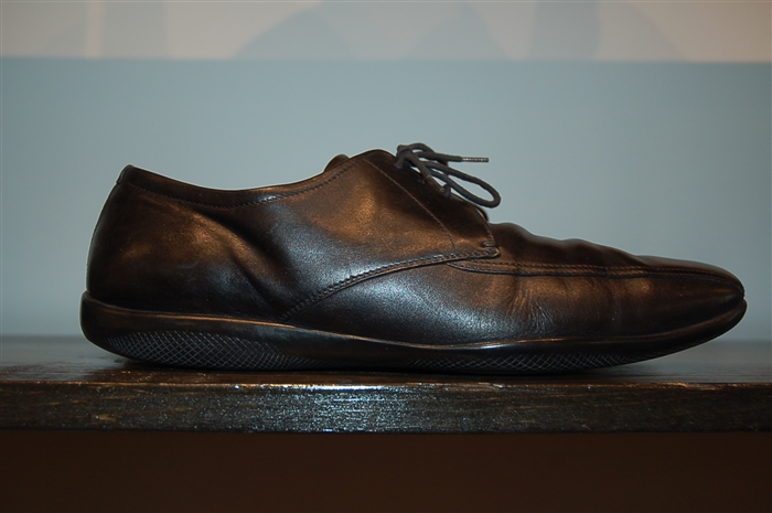 Black Leather Prada Derby, size 9