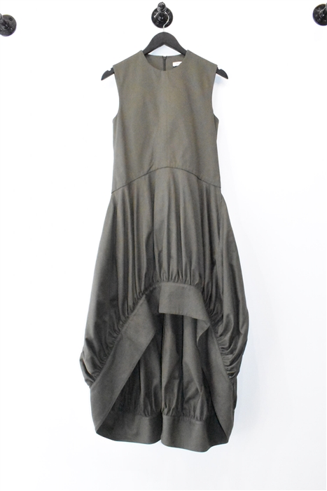 Khaki Green J. W. Anderson Midi Dress, size 2