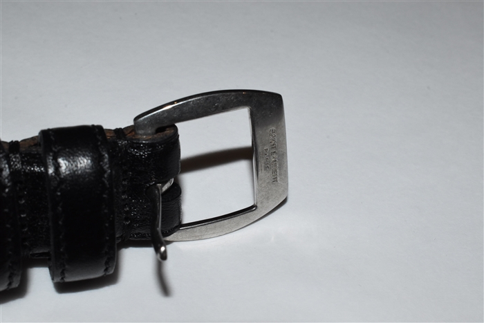 Black Leather Saint Laurent Belt, size M