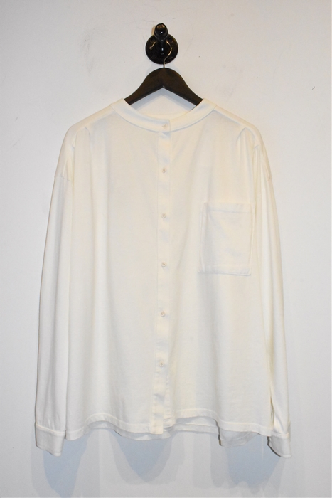 Soft White NSF Button Shirt, size S