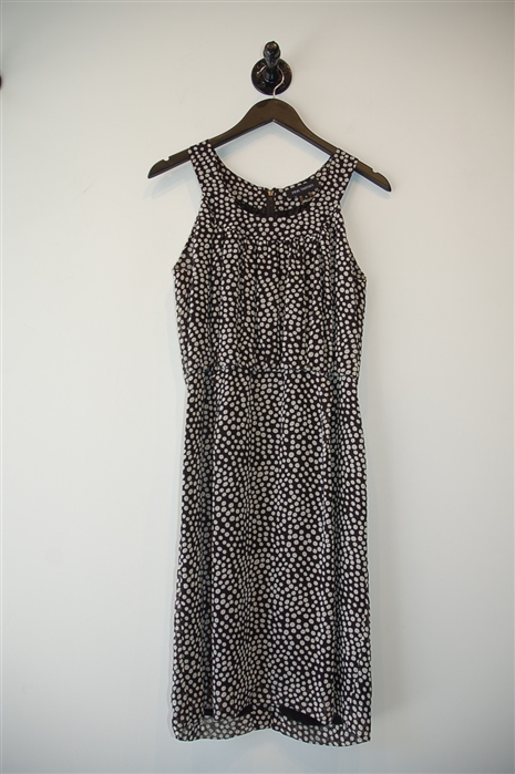 Polka Dot Pink Tartan Sheath Dress, size 8