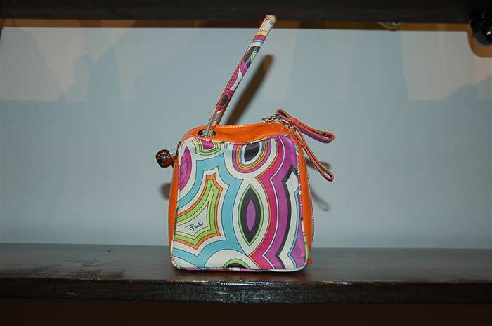 Geometric Emilio Pucci Clutch, size M